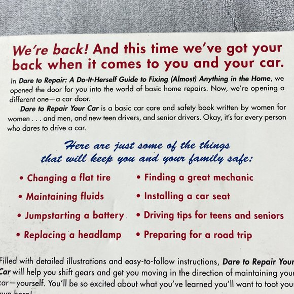 Dare to Repair Your Car: Do It Herself Guide to Cars - Softcover Book - Picture 3 of 14